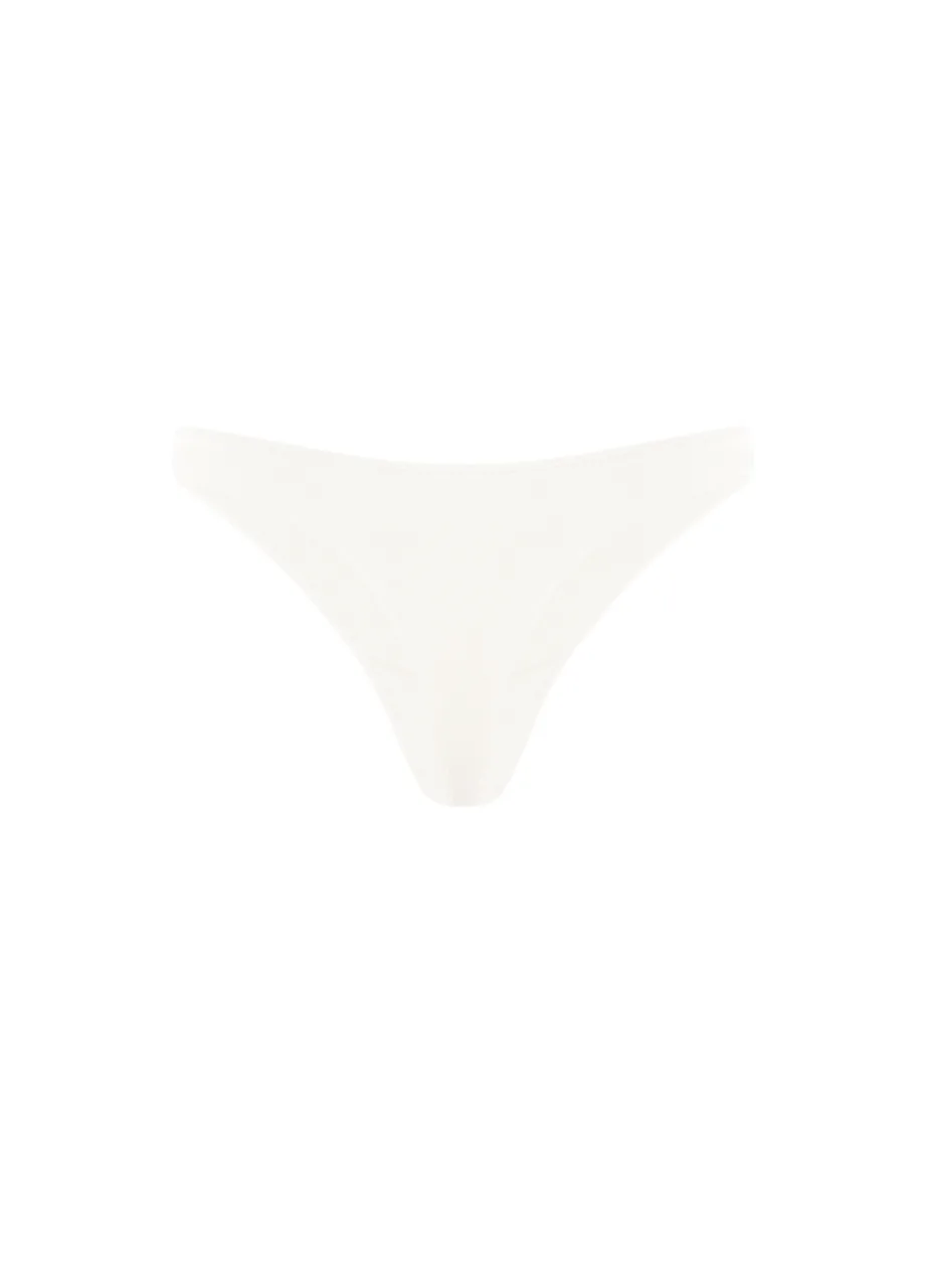 10 › Str/Cd Wear White thong underwear laid flat on a white background